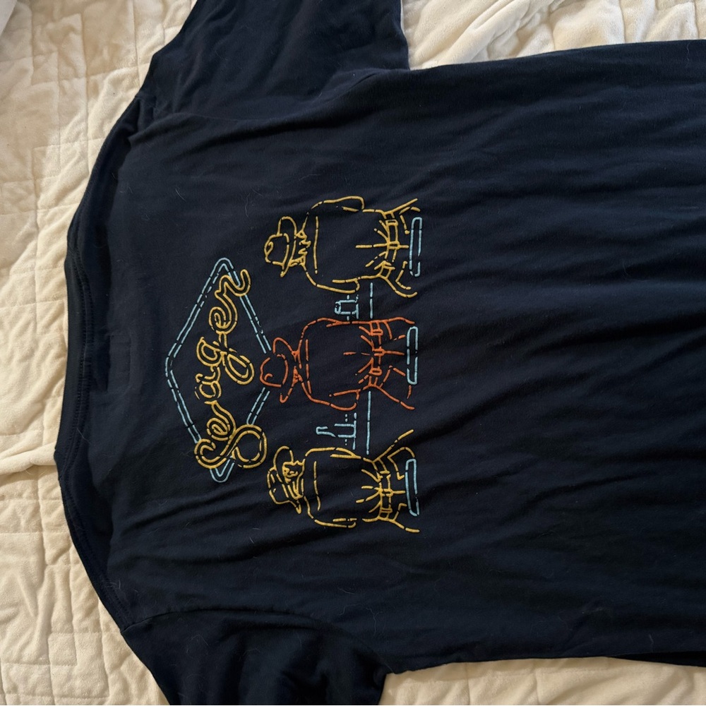 Seager Black Short Sleeve Tee